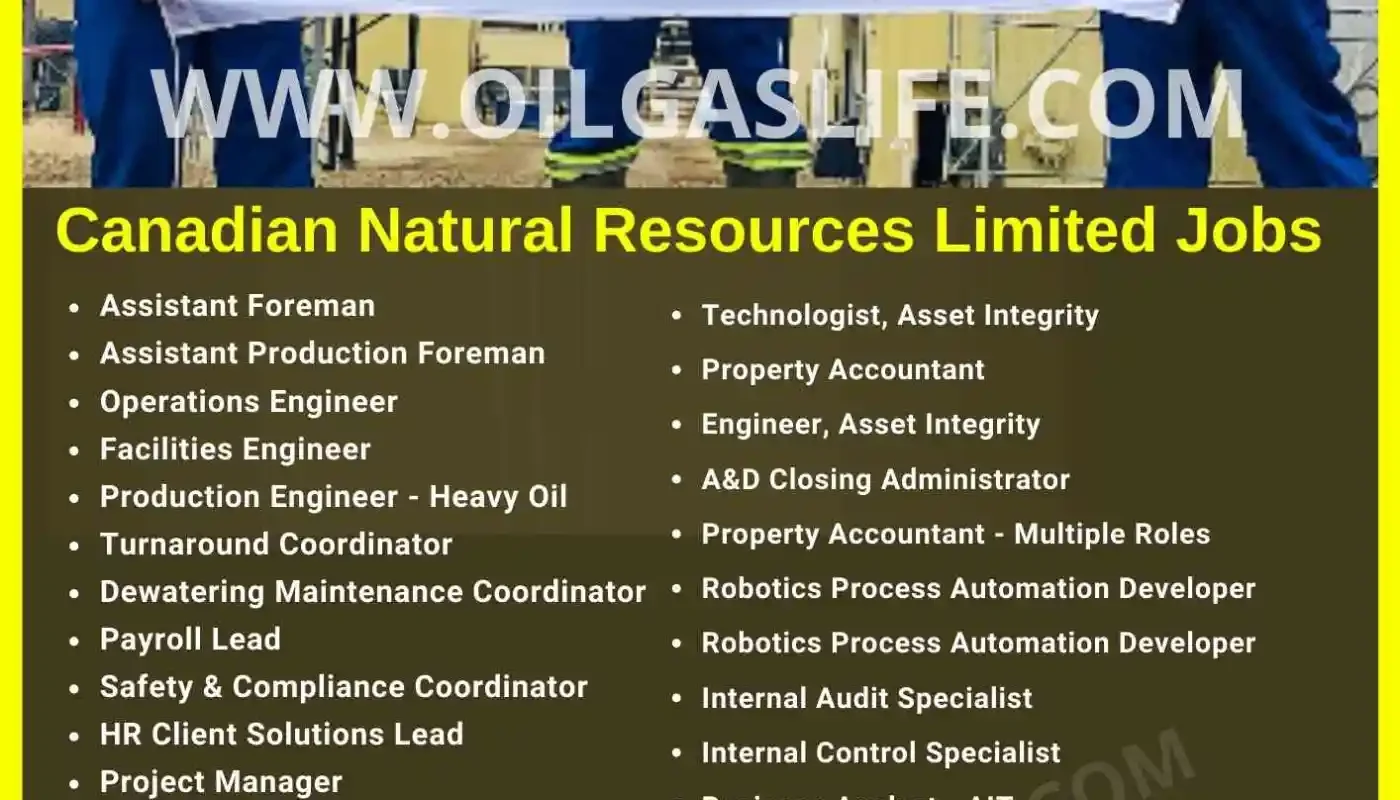 Canadian Natural Resources oil and natural gas Jobs