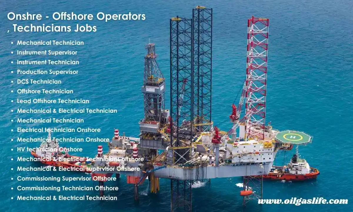 Onshore – Offshore Operators , Technicians Jobs