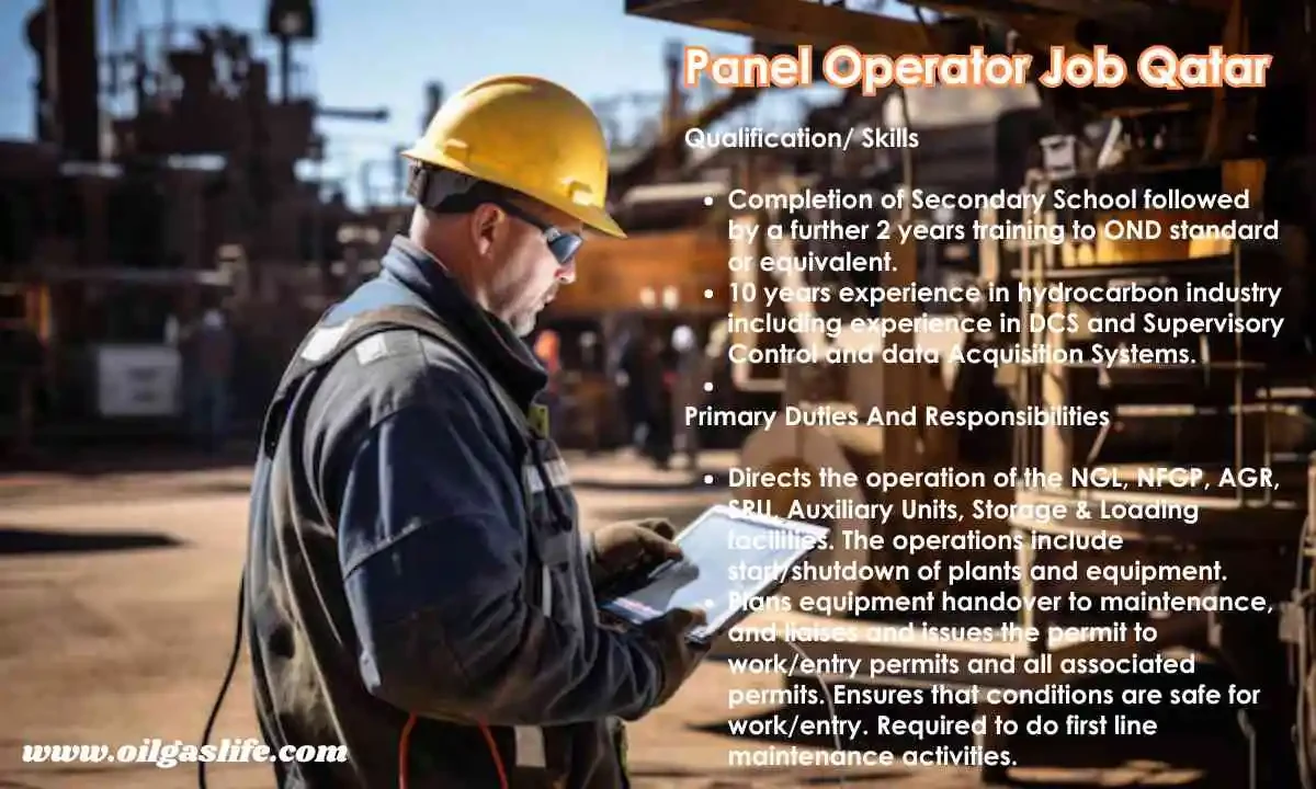 Panel Operator Job Qatar