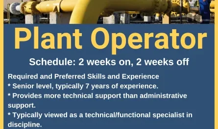 Shift Charge Engineer Jobs.