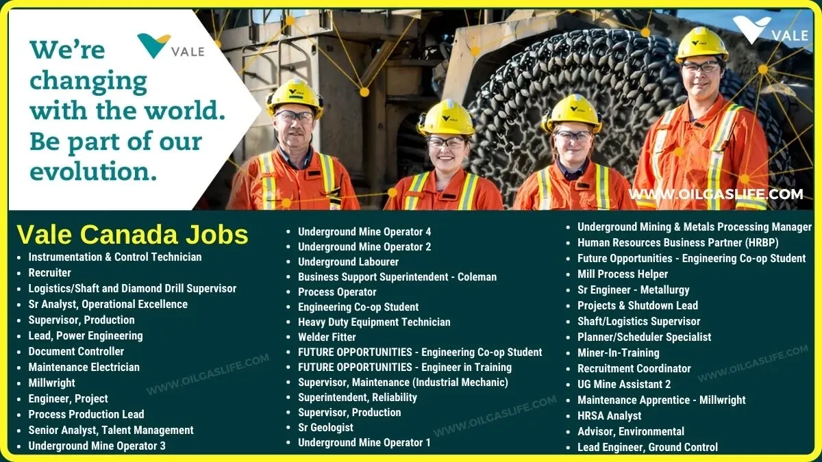 Vale Mining Jobs Canada